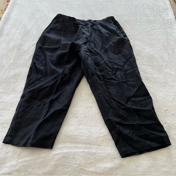 VINTAGE Linea by Louis Dell’ Olio Linen Cropped Pants - Picture 1 of 7